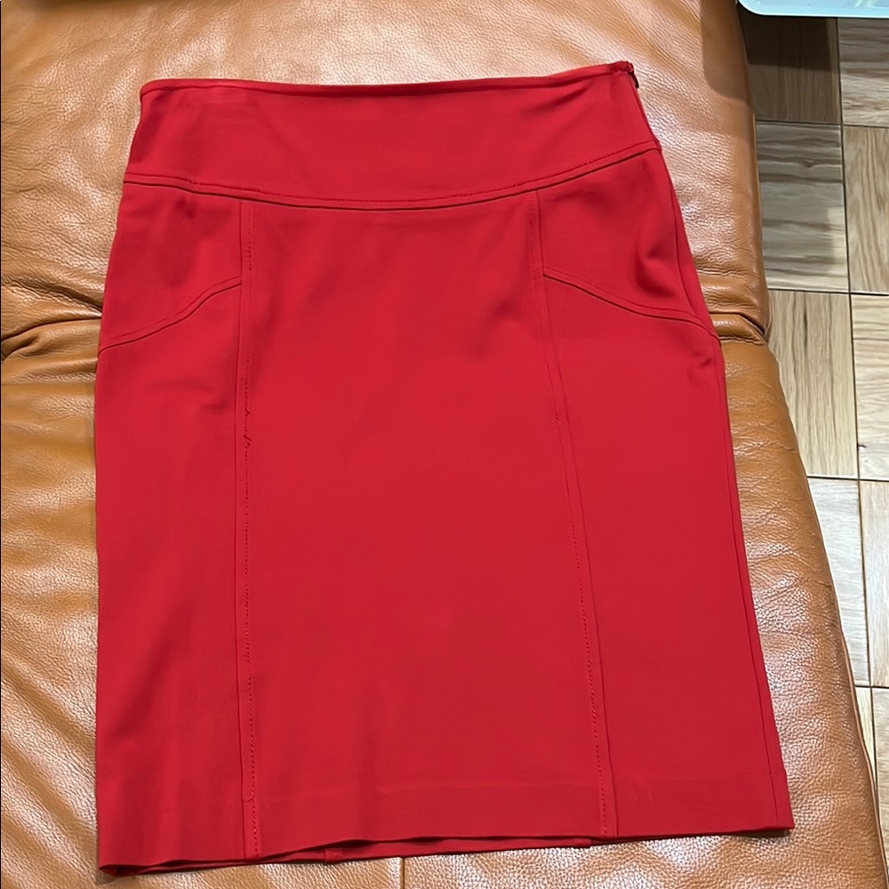 Valentino Red Pencil Skirt Sz 50/14.